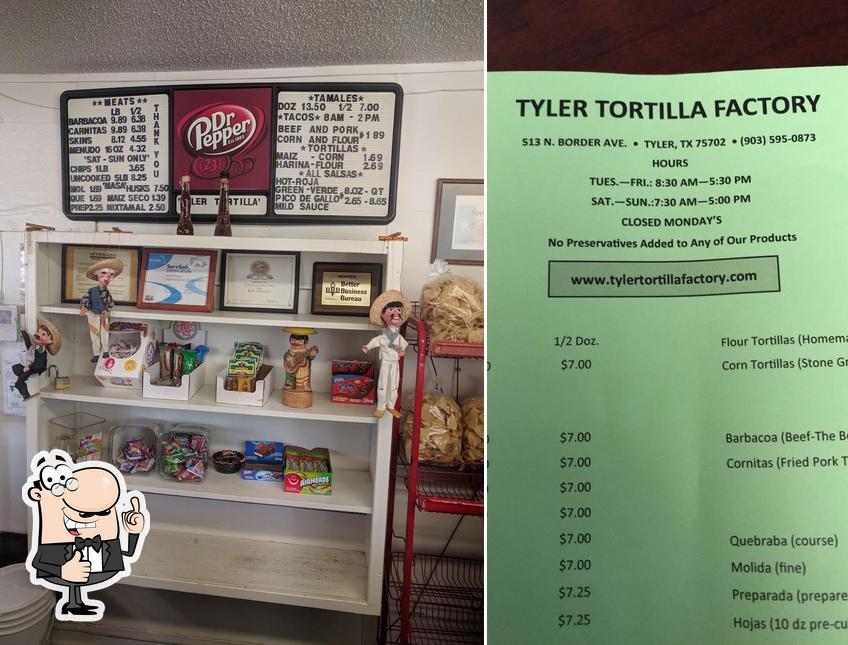 Tyler Tortilla Factory in Tyler Restaurant menu and reviews