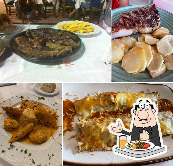 Food at Las Brasas de Alberto