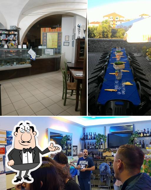 Gli interni di Blue Bar