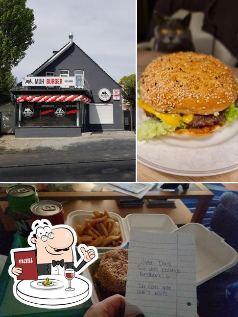 Parmi les différentes choses de la nourriture et la extérieur, une personne peut trouver sur Muh Burger