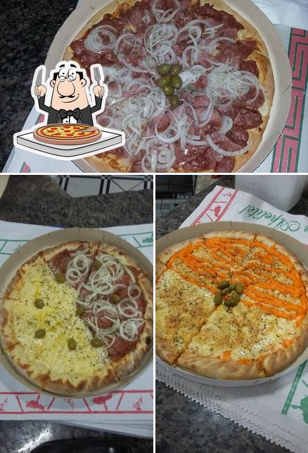 Escolha pizza no Papa Pizza