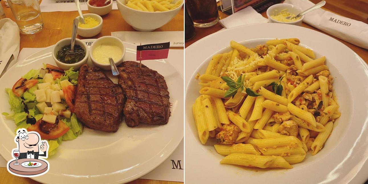 Comida em Madero Steak House Praiamar