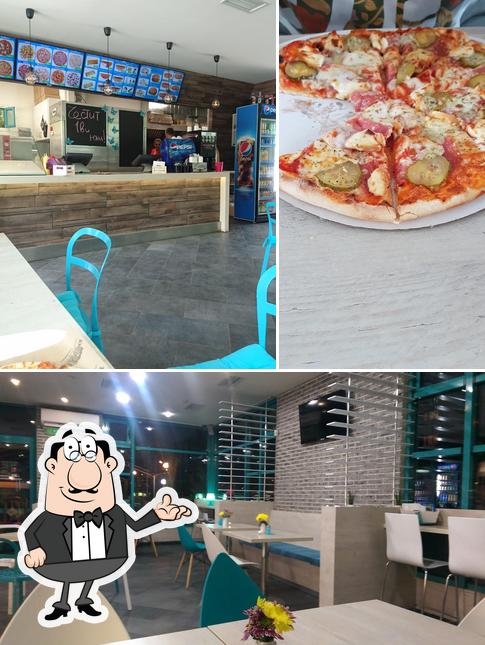 Voici la photo affichant la intérieur et pizza sur Diablo