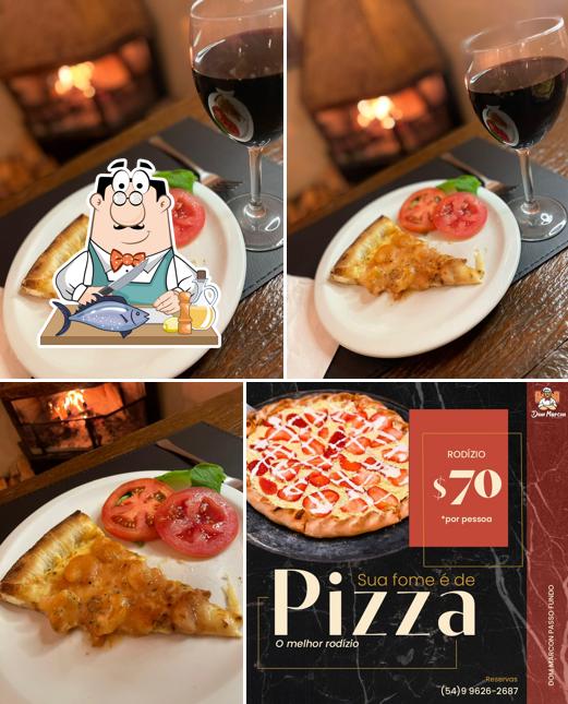 Salmão grelhado em Dom Marcon Pizzaria