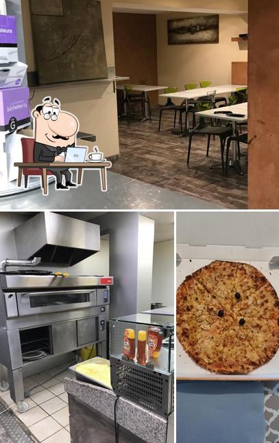 Hall Frais se distingue par sa intérieur et pizza