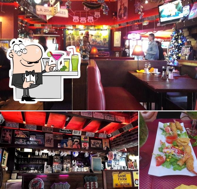 L’image de la comptoir de bar et table à manger de Route 66’s