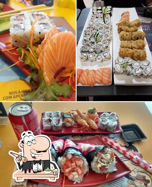 Experimente diversas opções de sushi