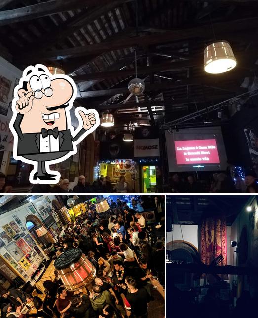 Guarda la foto che presenta la interni e bancone da bar di Laboratorio Occupato Morion
