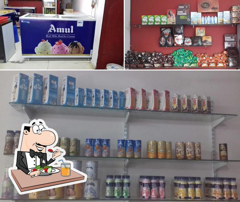 Check out the image showing food and interior at Amul Parlour