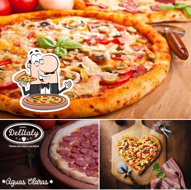 Peça diferentes estilos de pizza