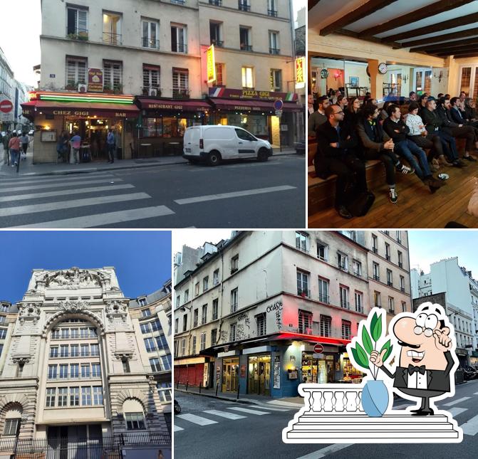 L'extérieur de Pizza Gigi Montmartre