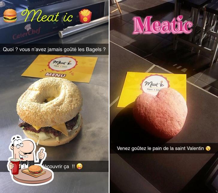 Commandez un hamburger à Meat'ic