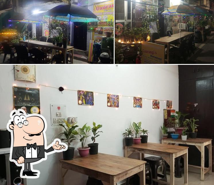 The interior of Gaurangi's restaurant