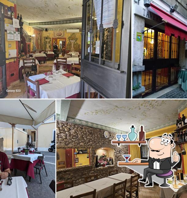 Gli interni di Taverna Quintilia