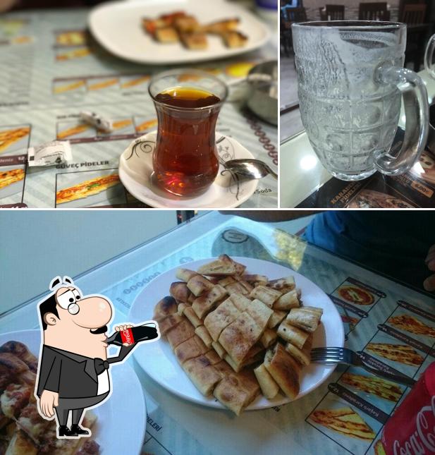 Напитки и пицца в Nefis Karadeniz Pidecisi