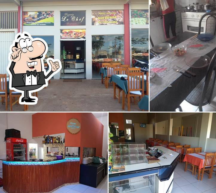 O interior do Pizzaria Le Chef