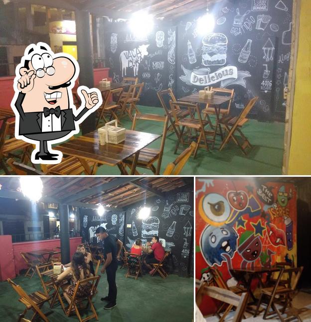 O interior do Vaca Loka Burger