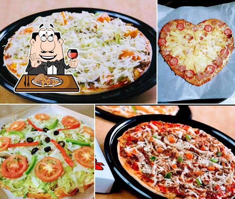 Pick different kinds of pizza