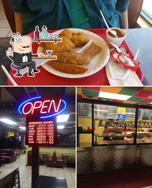 This is the photo displaying interior and food at Indi's Chicken