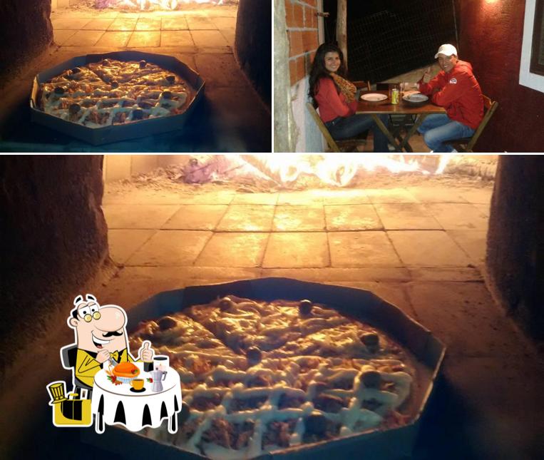 A imagem da comida e interior no Montão de Trigo Ilhabela SP
