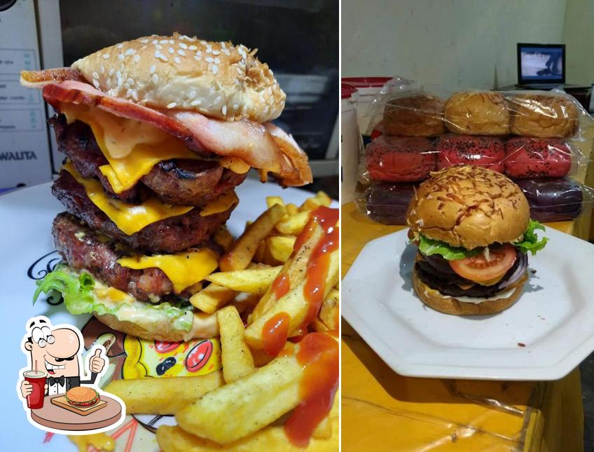 Consiga um hambúrguer no Bidoes Burguer