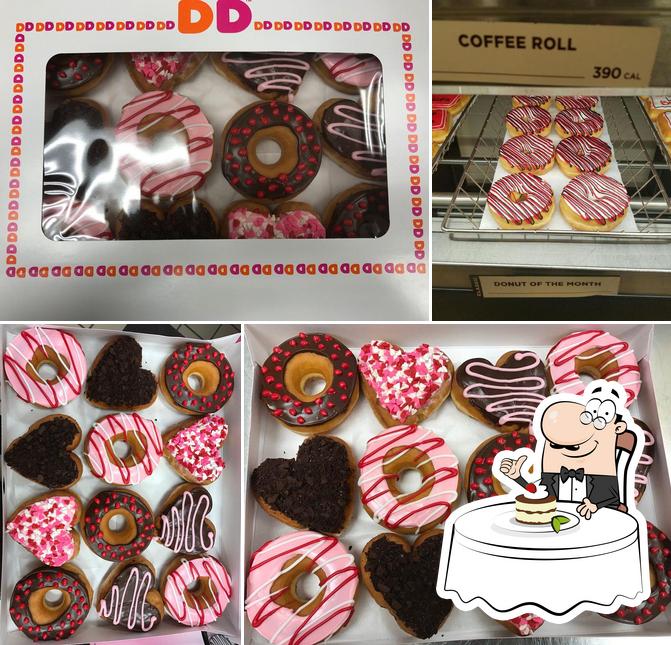 Dunkin' provides a range of sweet dishes