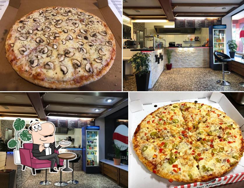 L’image de la intérieur et nourriture de Pizza Time’s