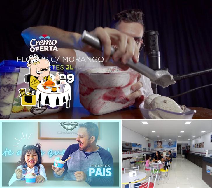 Esta é a foto apresentando comida e interior no Cremolatto Palmeira das Missões