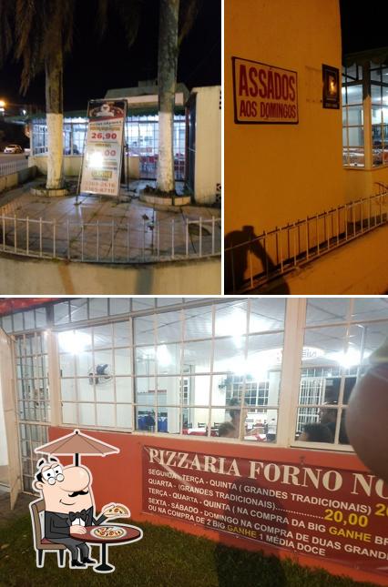 O exterior do Forno Nobre Pizzaria