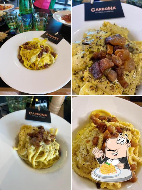 Spaghetti alla carbonara al Carbonà Osteria Romana
