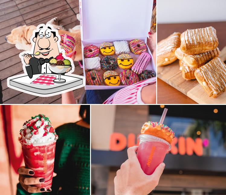 Dunkin' Donuts oferece uma variedade de pratos doces