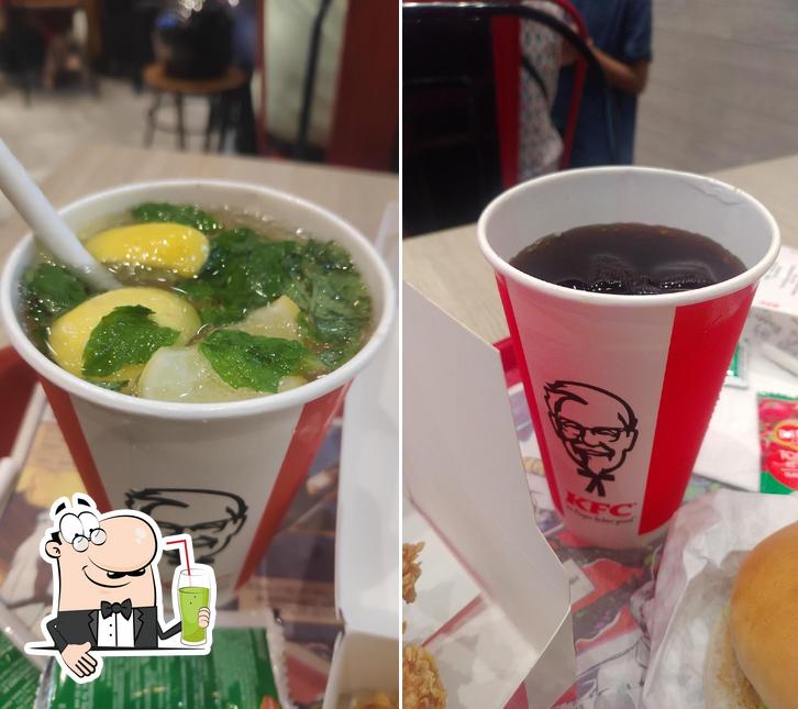 Enjoy a beverage at KFC