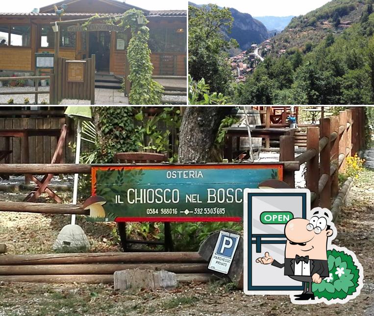 Gli esterni di Osteria Il Chiosco Nel Bosco