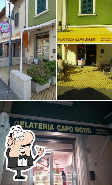 L'intérieur de gelateria capo nord