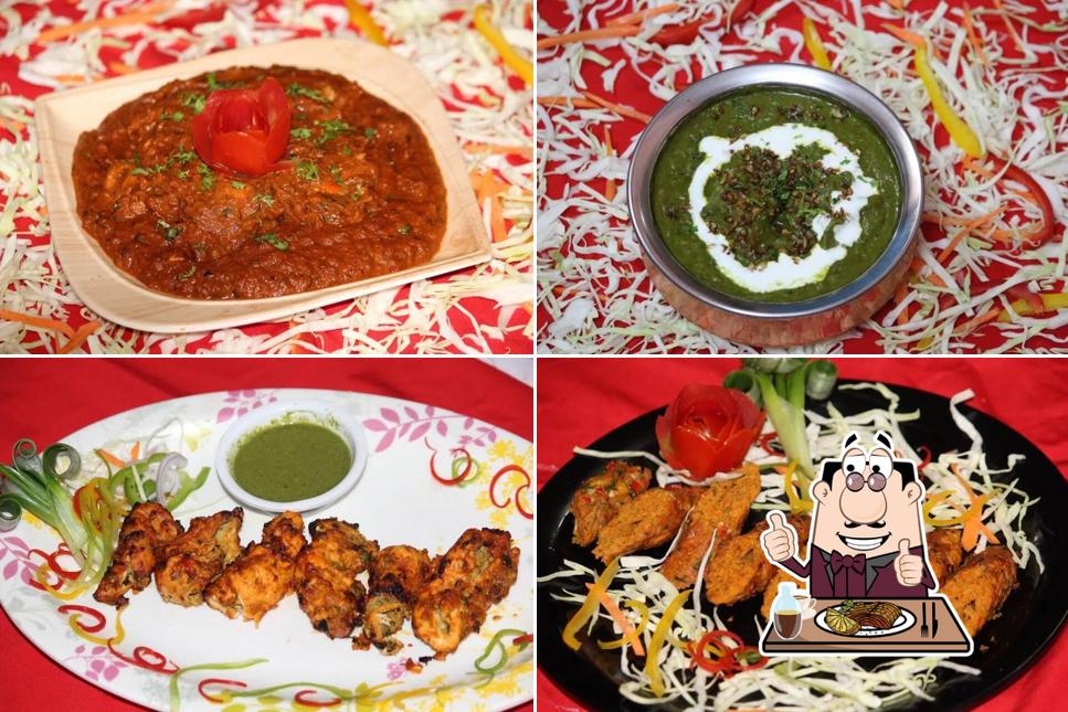 Meat dishes are offered by Tayyab's Kitchen