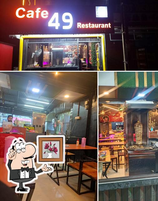 The picture of interior and exterior at Cafe49