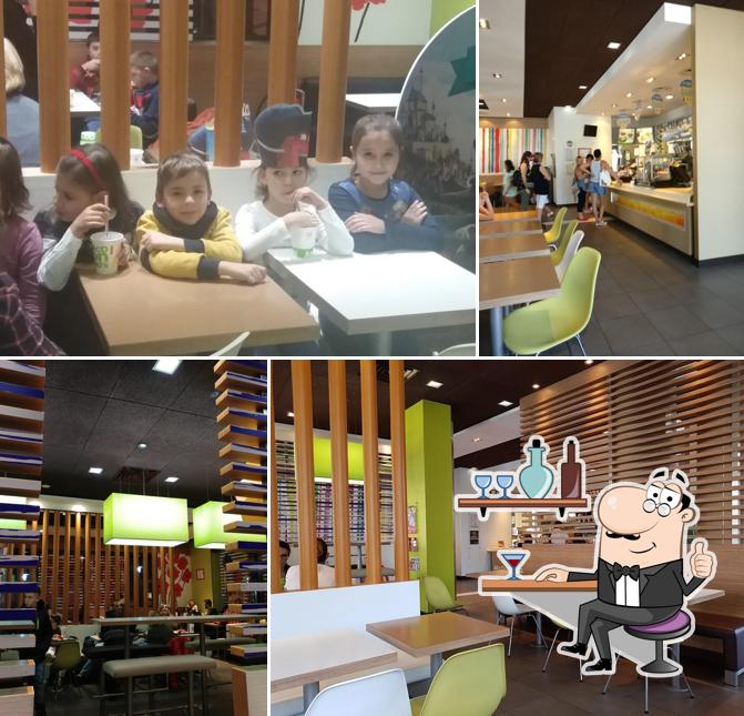 L'intérieur de McDonald's