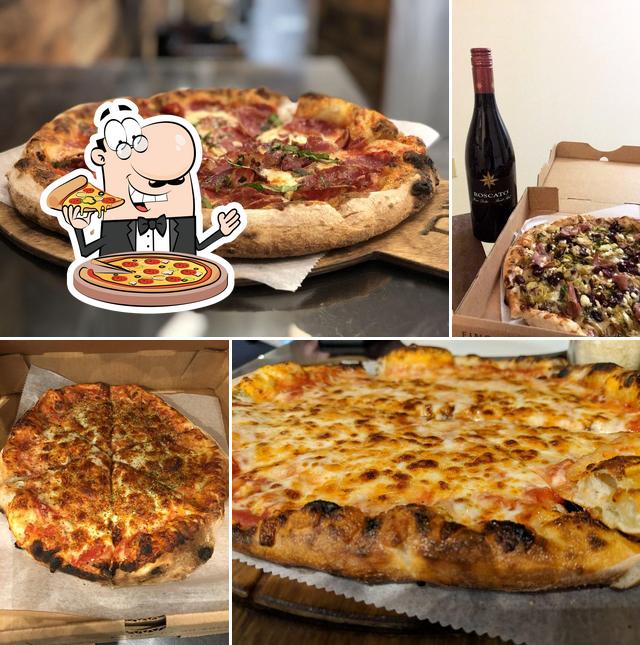 Get pizza at BricknFire Pizza Company
