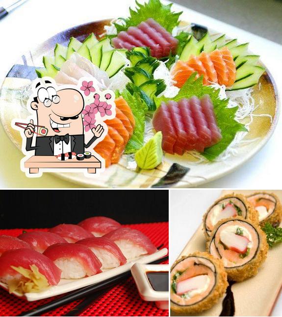 Escolha diversas opções de sushi