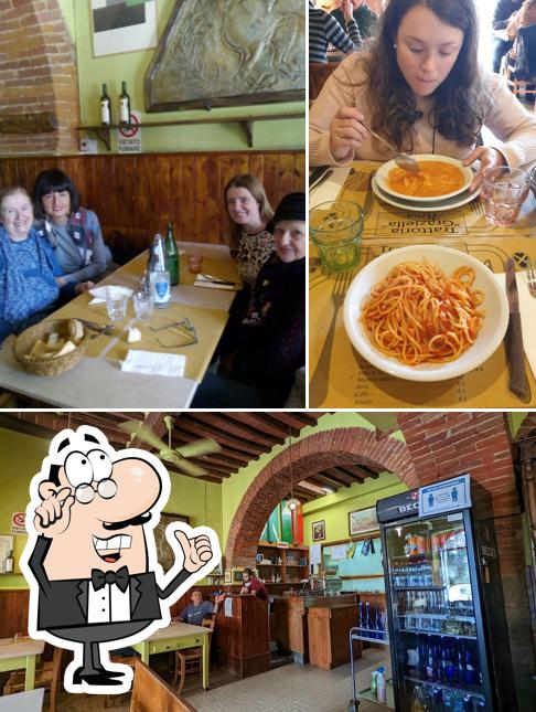 Gli interni di Trattoria Graziella