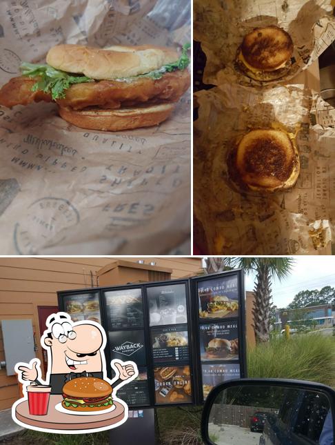 Get a burger at Wayback Burgers