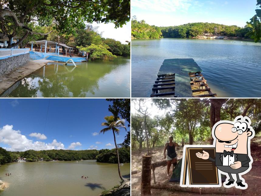 Você pode espairecer no na área externa do Lagoa Azul