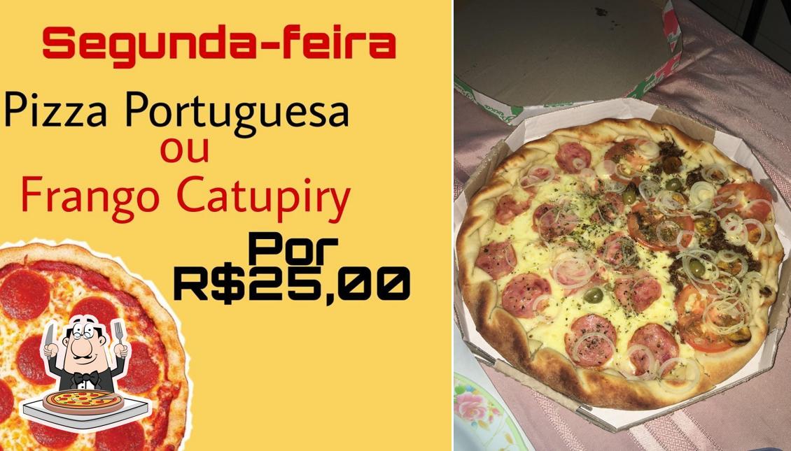 Peça diferentes variedades de pizza