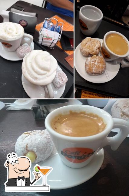 O Café Donuts se destaca pelo bebida e sobremesa