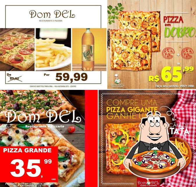 Peça diversos tipos de pizza