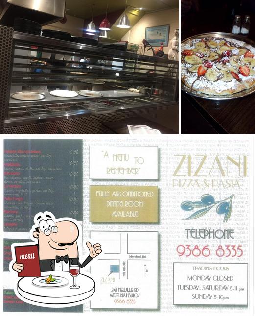 Comida en Zizani Pizza & Pasta