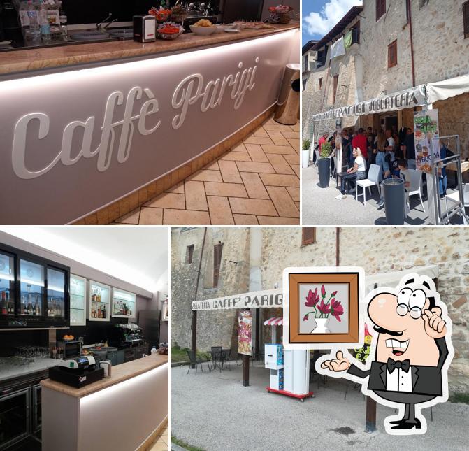 Gli interni di Caffé Parigi