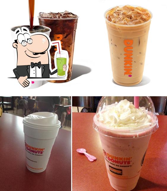 Check out different beverages served at Dunkin'