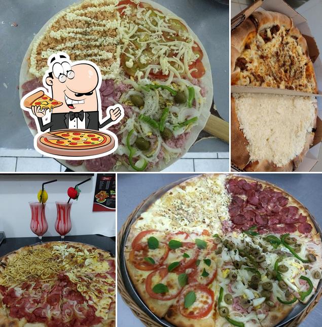 Escolha pizza no Pizzaria R&J