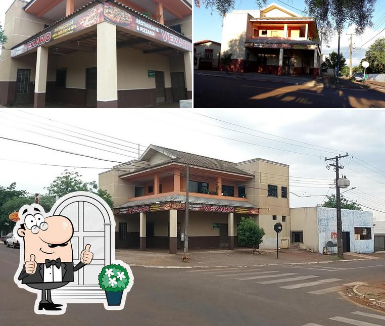 O exterior do Pizzaria Vezaro